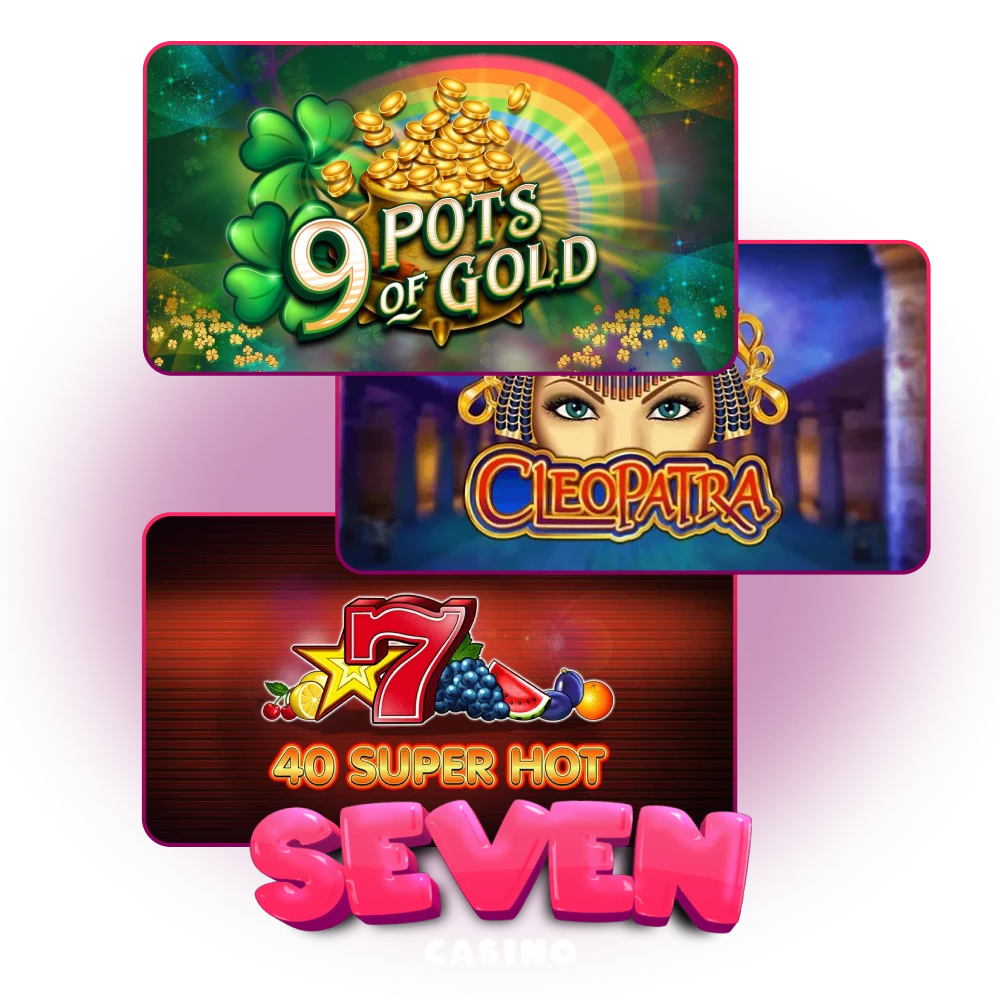 Spin and win on top slots at Seven Casino.