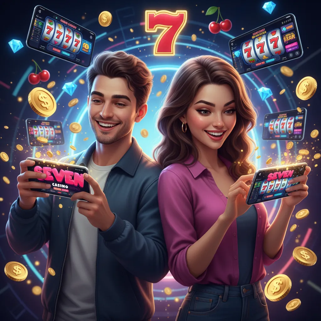 Seven Casino slots on phone and tablet; play in browser or APK, no install, responsive design, register, deposit, withdraw.