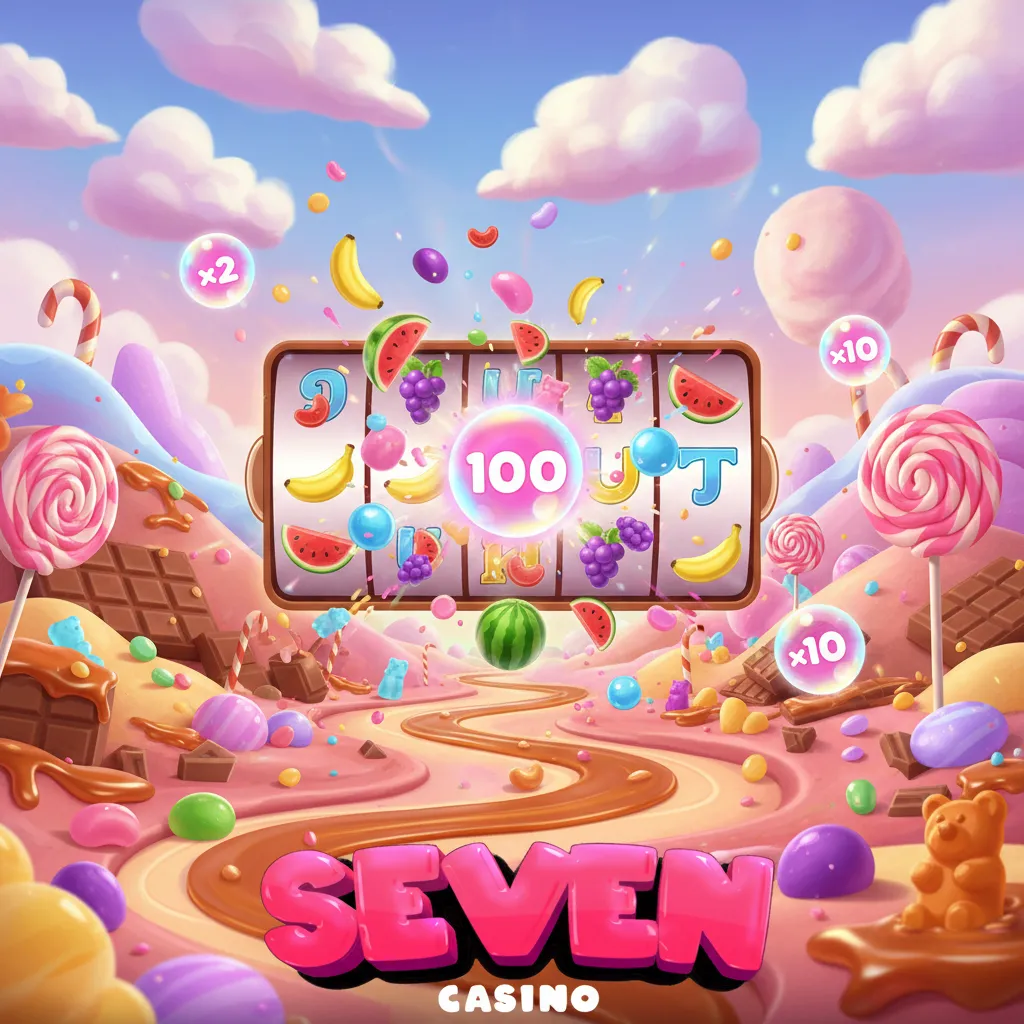 Sweet Bonanza slot with bright candy visuals, cascading wins, scatter-triggered free spins and big multipliers.