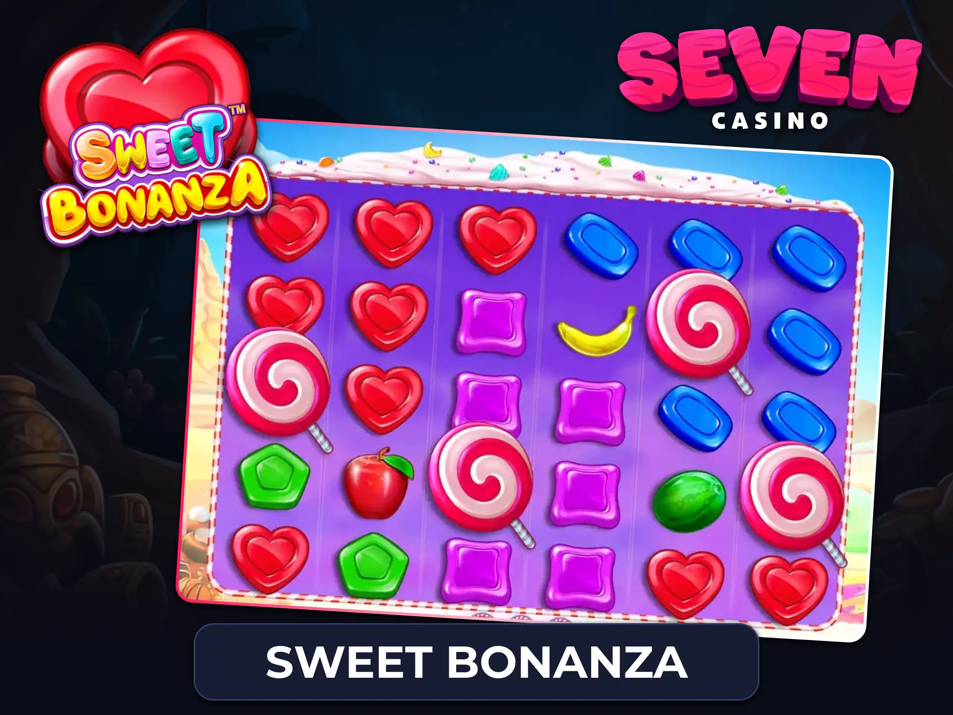 Play Sweet Bonanza for a chance at huge multipliers and tumbling reels.